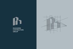 the logo for engineers and contructors group, which is designed to resemble an image of