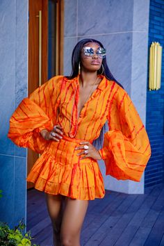 Braided Cornrow Hairstyles, Orange Outfit, African Wear, Fashion Editor, Vogue Paris, African Dress, African Print, Classy Outfits, African Fashion