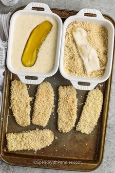 two trays filled with different types of food