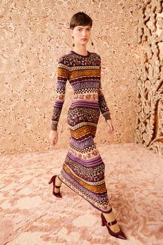 Paloma Dress - Woodland 2024 Runway, Paloma Dress, Nyc Boutiques, Plush Yarn, Heart Earring, Carved Heart, Autumn Winter 2024, Vibrant Purple, Calf Socks