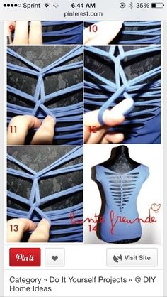 the instructions for how to make a mannequin dress