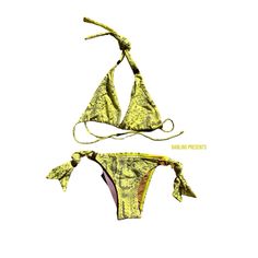 Cia Maritima Snake Print Brazilian Bikini Tie Top & Bottom Gold Accents New With Tags Imported Retail $100 Size S Color Yellow Tags: Swimming, Pool, Ocean, Beach, Beachfront, Bicoastal, Travel, Vacation, Trip, Resort, Holidays, Gift, Present Thank You For Shopping My Boutique Sea Swimming, Cia Maritima, Swimming Beach, Gold Logo, Vacation Travel, Tie Top, Snake Print, Resort Wear, Gold Accents