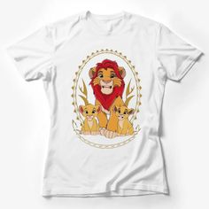 Lion Family T-Shirt, Cute Lion Pride Tee, Safari Animal Graphic, Kids and Adults Unisex T-Shirt Female T-Shirt Custom graphic T-Shirt.Customize your color Lion Family, Nature Inspired Fashion, Lion Pride, T Shirt Female, Pride Tees, Cute Lion, Animal Graphic, Shirt Female, Graphic Top