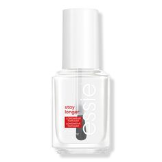 Stay Longer Top Coat, Chip Protector & Lasting Shine -  Essie Stay Longer premium longwear top coat with chip protection locks in color and provides lasting shine.    Benefits     The ultimate longwear top coat that will keep your salon-quality manicure protected and shiny for up to 7 days Premium longwear formula locks in color, provides lasting shine and protects against chipping 8-free   - Stay Longer Top Coat, Chip Protector & Lasting Shine Essie Top Coat, Infinity Nails, Eyebrow Eyeshadow, Too Faced Concealer, Makeup Bag Organization, Neck Cream, Skincare Tools, Luxury Makeup, Powder Makeup