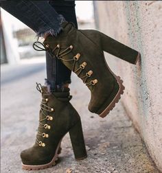 heels boots Heel Boots For Women, High Heel Stiefel, Popular Boots, Lace Up High Heels, Suede High Heels, Chunky High Heels, Super High Heels