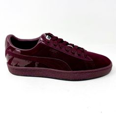 Condition: New In Box Size: Women's Material: Suede Color: Burgundy Style: Athletic Mac Sin Lipstick, Mac Sin, Burgundy Style, Style Athletic, Puma Suede, Puma Platform Sneakers, Credit Cards, Purple And Black, Womens Shoes Sneakers