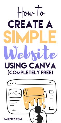 how to create a simple website using canva complety free for beginners