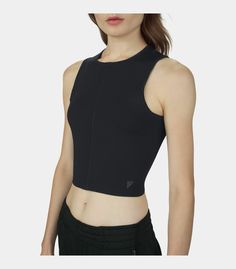 New UAS Under Armour Sportswear Black Knit Racer Cropped Tank Top; Women's Large Fitted: Next-to-skin without the squeeze. Forged from the field this midweight compact knit has a tailored fitted fit for work and play Next-to-skin flat lock seams designed for incredible comfort Cropped length tank that hits above the waist Compact Rayon Knit Style #1296280 Flat measurements: Length (from middle back collar to hem):  17.5" Waist (Hem side to side):  15" Armpit to armpit:  17.5" Item ships via US M Knit Style, Crop Tank Top, Black Knit, Cropped Tank Top, Crop Tank, Girly Things, Basic Tank Top, Under Armour, Tank Tops Women