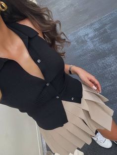 Chique Outfits, Skirt Outfit, Tennis Skirt, Lookbook Outfits, Elegant Outfit