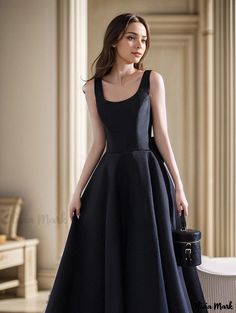 Olivia Mark - Formal Evening Dress for Hosts and Artists in Black Color Classy Evening Gowns, Skirt Wedding Dress, Black Evening Dress, Black Evening Gown, Long Sleeve Evening Gowns, Long Cocktail Dress, Black Formal, Party Dress Long Sleeve, Black Evening Dresses