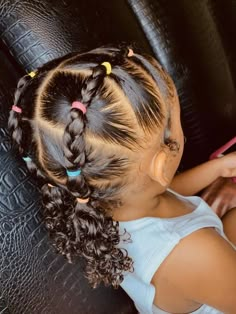 Side Curly Hairstyles, Mixed Girl Hairstyles, Baby Girl Hairstyles Curly, Daughter Hairstyles, Hairstyles Girl, Cute Toddler Hairstyles, Easy Little Girl Hairstyles, Girl Hair Dos, Lil Girl Hairstyles