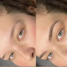 Natural Brow Lamination Blonde, Tattooed Brows, Brows For Blondes, Light Brown Microblading Eyebrows, Brow Tattoo Permanent Makeup, Nano Blading Eyebrows, Micro Bladed Eyebrows, Natural Eyebrows Shaping, Combination Brows