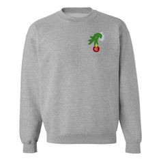 This cute, cozy, comfortable, classy, christmas crewneck sweatshirt will be a hit this holiday season! Don't be a grinch, spread holiday cheer Grinch Hand, United Monograms, Grinch Hands, Clear Stadium Bag, Christmas Crewneck Sweatshirt, Lilly Inspired, Long Sleeve Baseball Tee, Classy Christmas, Matching Sets Outfit