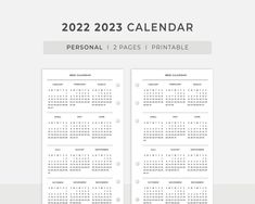 a calendar for the new year is shown in this graphic style, with two separate pages