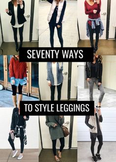 Ways To Style Leggings, Outfits Mit Leggings, Leggings Outfit Spring, The Sister Studio, Sister Studio, Black Leggins, Leggings Outfit Winter, Leggings Outfit Casual