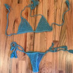 Midnight Swim Teal Crochet Bikini Set Top Size Medium Bottom Size Xsmall Never Worn, Perfect Condition Willing To Trade/Make Offers Festival Crochet Stretch Swimwear, Bohemian String Swimwear For Beach Season, Fitted Beachy Swimwear With Crochet Trim, Bohemian String Swimwear For Vacation, Fitted Bohemian Swimwear With Crochet Trim, Fitted Crochet Trim Swimwear, Blue Crochet Swimwear For Festivals, Fitted Crochet Swimwear For Vacation, Crochet Beachwear For Beach Season