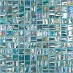 Green Aquamarine, 1 x 1 - Glass Tile Backsplash Cheap, Mosaic Square, Iridescent Tile, Mosaic Texture, Unique Backsplash, Blue Backsplash, Green Aquamarine, Brick Backsplash, Pool Tile