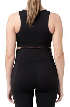 Made from stretch nylon, this fitted yet super-comfy crop top can be worn throughout your pregnancy and beyond. 79% nylon, 21% elastane Machine wash, line dry Imported Maternity Crop Top, Maternity Crop Tops, Breastfeeding Clothes, Tailored Clothes, Fall Maternity, Maternity Blouse, Baby Outerwear, Bra Dress, Maternity Lingerie