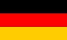 the flag of germany is shown in red, yellow and black with an orange stripe