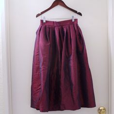 Beautiful, Iridescent Skirt From Top Shop Codition: Brand New, Tags Attached Size: 2 Measurements: Waist: 24" Leight: 27" Iridescent Skirt, Red Purple, Topshop, Womens Skirt, A Line, Size 2, Brand New, Skirt, Tags