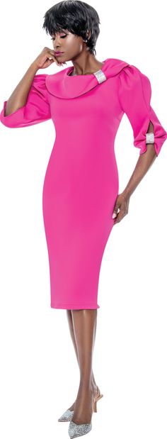 Terramina 7135 Pink Bodycon Midi Dress Knee-length, Pink Stretch Evening Dress, Pink Stretch Midi Dress For Evening, Pink Bodycon Knee-length Dress, Pink Fitted Midi Dress For Formal Occasions, Pink Knee-length Dressy Midi Dress, Elegant Stretch Pink Midi Dress, Elegant Pink Stretch Dress, Elegant Pink Stretch Midi Dress