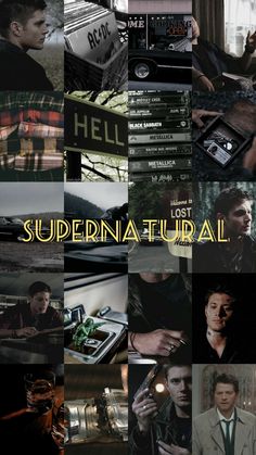 there are many different pictures with the words supernatural