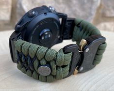 "FREE USPS PRIORITY MAIL SHIPPING FOR DOMESTIC US ORDERS (Includes U.S. Military APO/FPO Address Overseas) Thank you for visiting our shop \"Cording 2U\". A veteran owned business. Handcrafted Paracord wearables customized \"According To You\". Handcrafted with 100% Nylon Paracord \"MADE IN USA\" Our Products include: 🔹Custom handcrafted watch bands according to your wrist size, style, and color of choice. If you don't see it in our page yet, please contact us and we can discuss your options. ? Functional Green Watch Accessories For Outdoor, Functional Green Outdoor Watch Accessories, Durable Green Watch Bands For Outdoor, Paracord Watchband, Garmin Marq, Paracord Watch, Garmin Fenix, Spring Valley, Veteran Owned Business