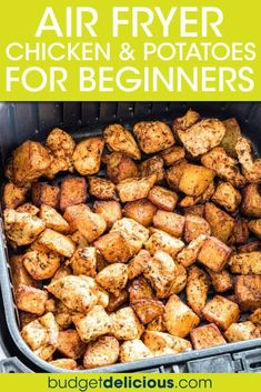 air fryer chicken and potatoes for beginners