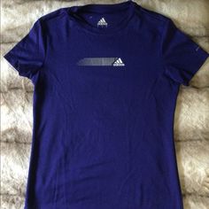 Brand New! Lightweight Blue T-Shirt Style In Active 360 Material With White And Gray Dotted And Logo Graphic. Perfect For Sports, Fishing, Travel, Etc. Adidas Brand Size Mediumprice Is Firm Purple Crew Neck T-shirt For Workout, Adidas Sporty Short Sleeve T-shirt, Adidas Cotton Workout T-shirt, Blue Cotton Workout T-shirt, Blue Cotton T-shirt For Workout, Adidas Sporty Short Sleeve Tops, Sporty Fitted Purple T-shirt, Adidas Workout T-shirt Short Sleeve, Blue Graphic Workout T-shirt