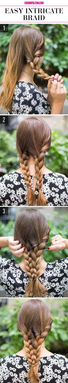 The easiest way to create an intricate braid. Hairstyle Bob, Fantastic Hairstyles, Lazy Girl Hairstyles, Middle Aged Women Hairstyles, Super Easy Hairstyles, Lazy Hairstyles, Asymmetrical Hairstyles, Shoulder Hair, Pixie Hair