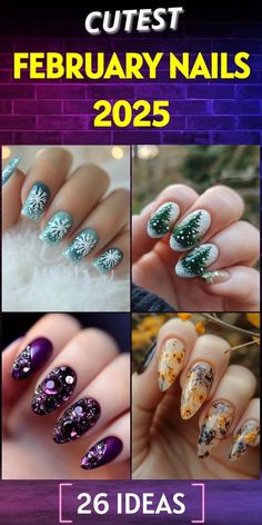 Unique Nail Art, Winter Manicure, Nail Looks, February Nails, Mermaid Inspired, Nail Art Ideas, Unique Nails, Formal Hairstyles