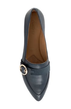 Sleek and buttery-smooth leather lends instant polish to a buckle-strap loafer flat crafted with lightly padded cushioning for comfort. Lightly padded footbed Leather upper and lining/rubber sole Imported Low Heel Flats With Leather Lining For Workwear, Workwear Flats With Leather Lining And Low Heel, Classic Loafers With Low Heel And Buckle Closure, Almond Toe Flats With Buckle Closure For Formal Occasions, Elegant Flats With Buckle Closure For Business, Classic Loafers With Buckle Closure And Low Heel, Office Leather Shoes With Buckle Closure, Formal Almond Toe Flats With Buckle Closure, Workwear Monk Strap Shoes With Removable Insole