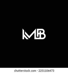 the letters m and b are combined in this monogramic logo design, which can be used for many businesses