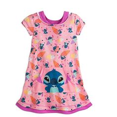 The bare necessities Polyester Imported Safety WARNING: Children's sleepwear can meet safety requirements by fitting snugly and/or being flame resistant. This item is flame resistant. Lilo And Stitch Merchandise, Disney Pajamas, Pink Shop, Girls Sleepwear, Disney Park, My Baby Girl, Sugar Rush, Disney Merchandise, Disney Stitch