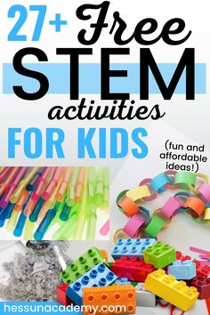 Stem Activities For 1st And 2nd Graders, Fun Busy Work For Students, Letter A Stem Activities, Fun Stem Projects For Kids, Stem Fun Activities, Stem Projects For Kindergarteners, S.t.e.m. Activities For Kids, Montessori Stem Activities, Stem Activities Special Education