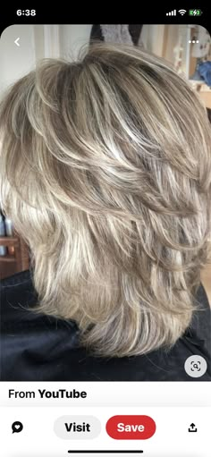 Blonde Layered Hair, Medium Layered, Hair With Layers, Haircuts For Medium Hair, Haircut For Thick Hair, Short Hair With Layers, Medium Length Hair, Gray Hair, Layered Haircuts