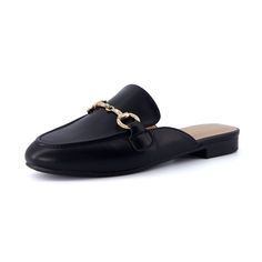 Meet Yoga, a slip on mule. Slip into these comfortable mules to complement any outfit with subtle style and sophistication, highlighted by a timeless horsebit design. Yoga's soft vegan leather upper and memory foam padding provide ultimate comfort and support, while the non-slip traction outsole and a sleek .5 inch heel complete the look. 90s Minimalism, Black Mules, Slip On Mules, 5 Inch Heels, Leather Mules, Clothing Ideas, Yoga Women, Mules Shoes, Mule