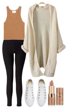 "Outfit 242" by xkhione on Polyvore featuring Converse, Miss Selfridge, 3.1 Phillip Lim and tarte Polyvore Outfits Aesthetic, Lazy Sunday Outfit, Casual Sunday Outfit, Casual Outfits Fall, Hipster Outfits Fall, Trend Outfits, Trend Outfit, Winter Outfits For School, Leather Jacket Style