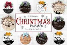 christmas bundle svg and dxf