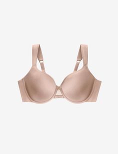 24/7® Perfect Coverage Bra, Taupe - Thirdlove - Nylon/Spandex Down Band, True Bra, Bra Size Charts, Foam Cups, Full Coverage Bra, Everyday Bra, Holy Grail, Padded Bra, Bra Straps