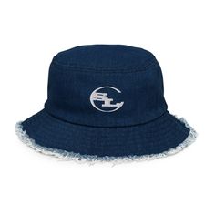 Ready for your next streetwear staple? This denim bucket hat with a distressed brim is a real statement piece—with the comfort of 100% cotton to boot. It’s an on-trend style that’ll be sure to get you a ton of compliments. • 100% cotton • Denim look • Classic brim with distressed look • 4 sewn eyelets on the sides of the hat • 2-panel design This product is made especially for you as soon as you place an order, which is why it takes us a bit longer to deliver it to you. Making products on demand Casual Hats For Spring, Cotton Wide Brim Hat For Streetwear, Wide Brim Cotton Hat For Streetwear, Trendy Denim Bucket Hat With Wide Brim, Casual Dark Wash Short Brim Hat, Casual Dark Wash Bucket Hat, Casual Wide Brim Bucket Hat, Casual Wide Brim Cotton Bucket Hat, Denim Blue Cotton Bucket Hat With Curved Brim