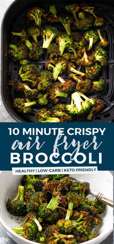 Air Fried Broccoli, Air Fryer Broccoli, Gimme Delicious, Inexpensive Dinners, Fried Broccoli, Air Fryer Healthy