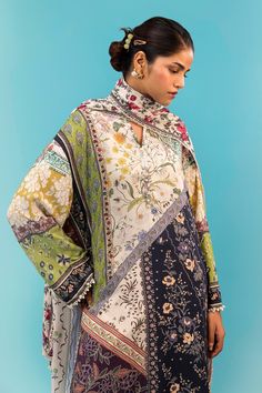 Brand: Sana SafinazProduct Code: H243-020B-2DICollection: Mahay by Sana Safinaz Unstitched Winter CollectionFabric: Linen DESIGN DETAILS: Digital Printed Shirt Front On Linen 1.15 Meters Digital Printed Shirt Back On Linen 1.15 Meters Digital Printed Sleeves On Linen 0.65 Meters Rotary Printed Dupatta On Linen 2.5 Meters DISCLAIMER:* Lining, Laces, and Tassels are not included in unstitched variants.* Embellishment items in stitched outfits are subject to market availability.* Product color may vary due to photographic lighting or your device settings. CARE INSTRUCTIONS: Extra Fabric Has Been Used For Shoot Original Color May Vary Slightly From The Picture Dry Clean Recommended Iron The Clothes At Moderate Temperature Do Not Use Bleach, Or Stain Removing Chemicals Damp Fabric Should Not Be Linen Design, Pakistani Designer Clothes, Lace Accessories, Printed Dupatta, Sana Safinaz, Basic Wear, Wedding Sale, Pakistani Dress Design, Pakistani Designers