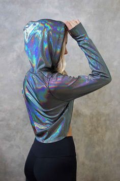 Diy Super Cropped Hoodie, Trendy Hooded Crop Top, Spiderwoman Oc, Super Cropped Hoodie, Extreme Cropped Hoodie, Super Cropped Hoodie Pink, Boost Shoes, Silver Holographic, Silver Wolf