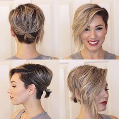 Undercut Ponytail Undercut, Bob Undercut, Undercut Bob Haircut, Short Hair Ponytail, Short Grey Hair, Trending Hairstyles, 5k Followers, Latest Hairstyles