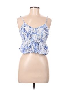 Ocean Drive Clothing Co. Sleeveless Top Size: Medium Blue Tops - used. No Fabric Content, Halter, | Ocean Drive Clothing Co. Sleeveless Top Blue Halter Tops - Used - Size Medium Vacation Sleeveless Camisole, Fitted Sleeveless Camisole For Vacation, Blue Sleeveless Blouse Crop Top, Blue Spaghetti Strap Vest Top, Blue Cami Tank Top, Blue Sleeveless Tank Top For Beach, Blue Sleeveless Tank Top For The Beach, Blue Camisole For Beach In Summer, Blue Camisole For Beach Summer