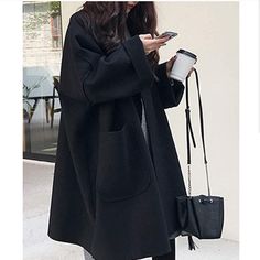 Perfect For Winter And Fall! Adorable, Trend Coat Black Blazer For Everyday Fall Wear, Everyday Black Blazer For Fall, Black Long Sleeve Blazer, Black Long Sleeve Blazer For Everyday, Black Long Sleeve Everyday Blazer, Black Everyday Blazer With Long Sleeves, Black Winter Blazer For Everyday, Black Everyday Spring Blazer, Winter Black Everyday Blazer