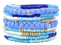 Glass Metal Adjustable 6 Colors: White, Pink, Fuchsia, Mint, Black, Blue Blue Bracelet, Bead Bracelet, Multi Layering, Jewelry Ideas, Phone Numbers, Black Blue, Beaded Bracelets, Mint, Bracelet