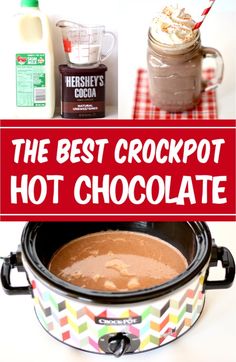 the best crockpot hot chocolate recipe is made in an instant pressure cooker