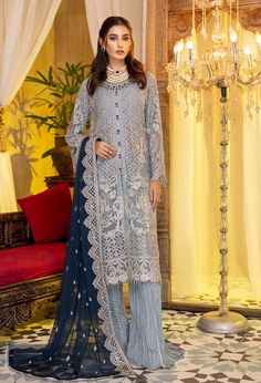 Adan Libas Gul e Mahtab  Wedding Affairs 2022 Pakistani Designer Clothes, Pakistani Style, Desi Bride, Chiffon Sleeves, Pakistani Wedding Outfits, Organza Sleeves, Unstitched Dress Material, Embroidered Chiffon, Luxe Wedding